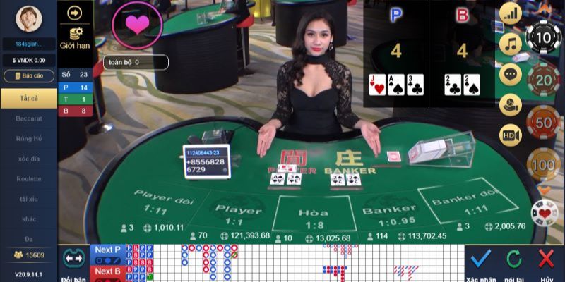 Áp dụng cách chơi Baccarat thắng 100 cực đơn giản