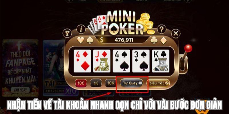 Nhận tiền về tài khoản nhanh gọn chỉ với vài bước đơn giản